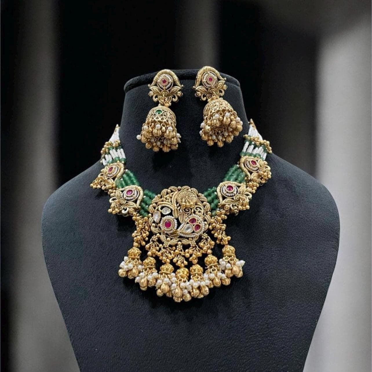 Temple Heritage Gold Statement Necklace