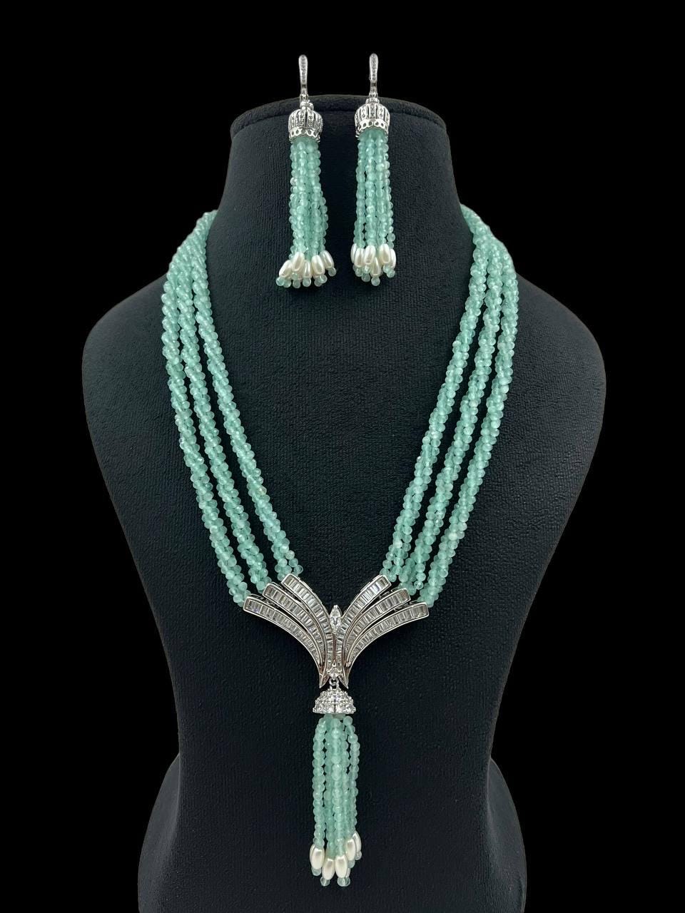 Baguette Aqua Celeste Tassel  Set