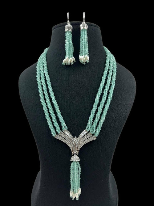 Baguette Aqua Celeste Tassel  Set
