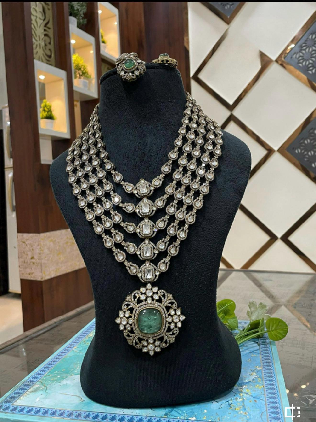 Empress Polki Layered Necklace Set