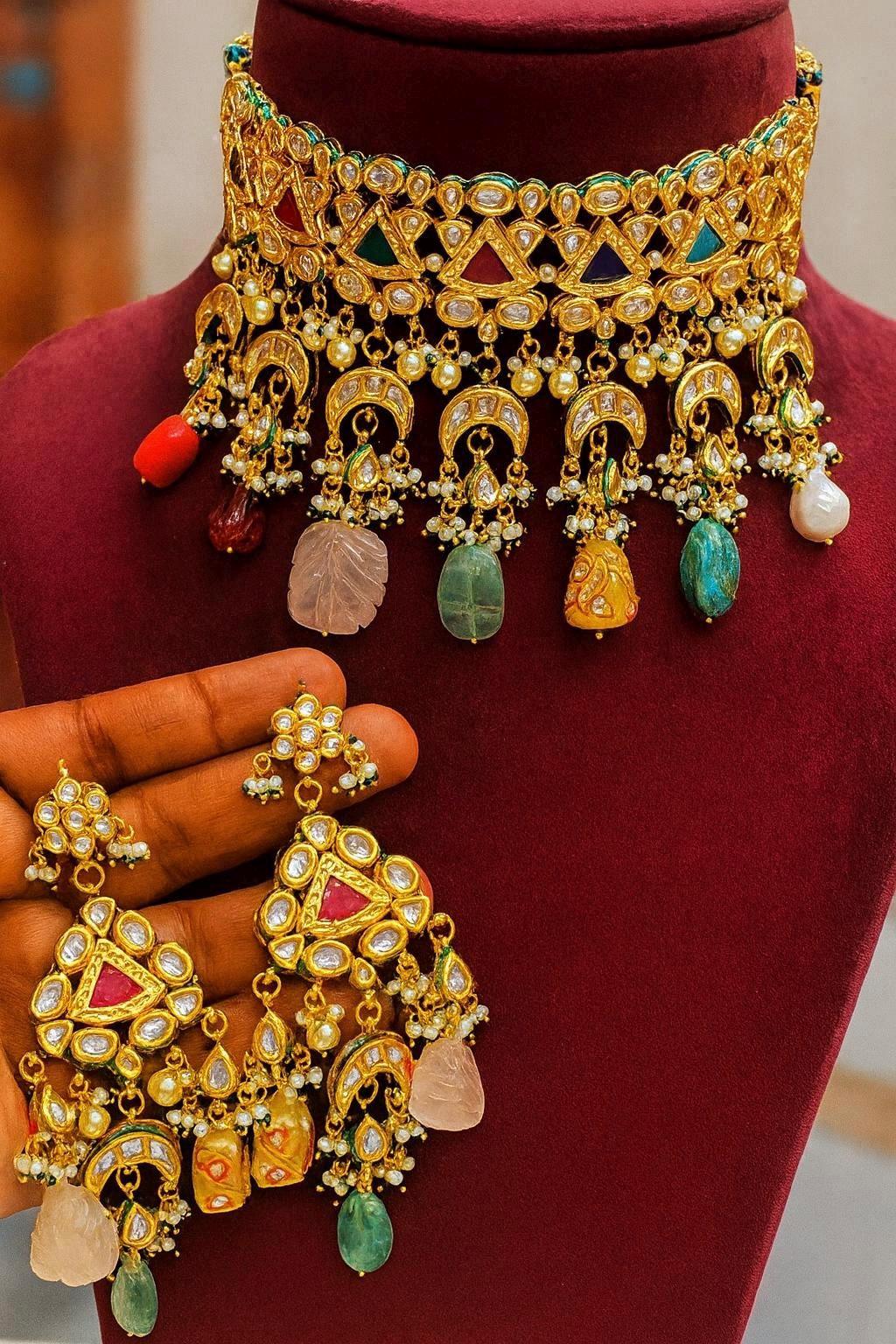 Zariya Multistone Necklace Set