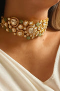 Zehra Emerald Choker Set