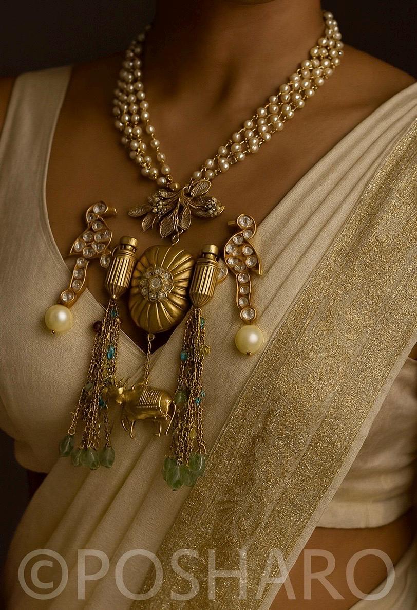 Nazaqat Pearl Necklace Set