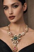 Ira Multi-Stone  Statement Necklace Set