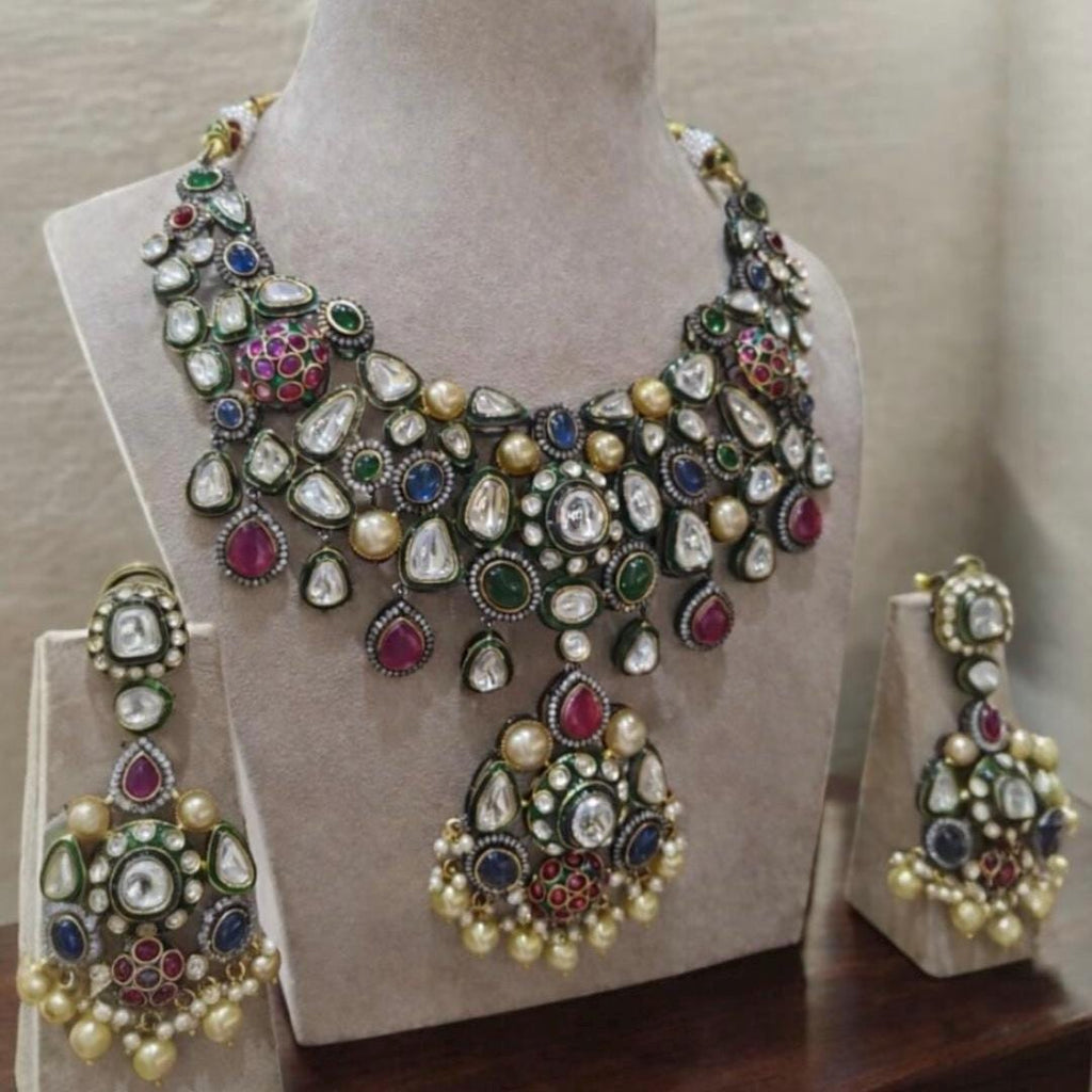 Royal Navratan Inspired Choker Set