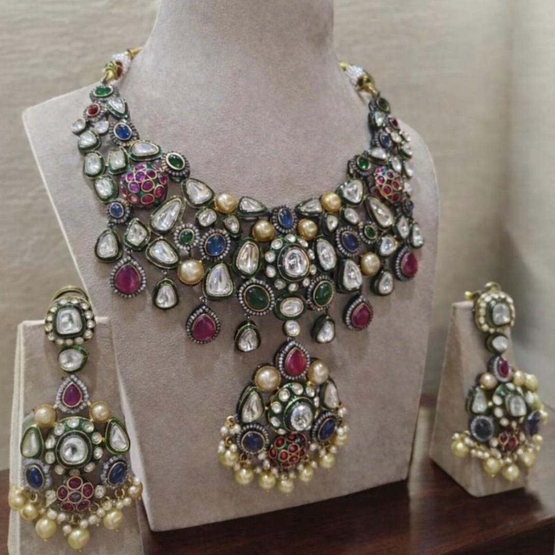 Royal Navratan Inspired Choker Set