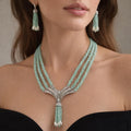 Baguette Aqua Celeste Tassel  Set