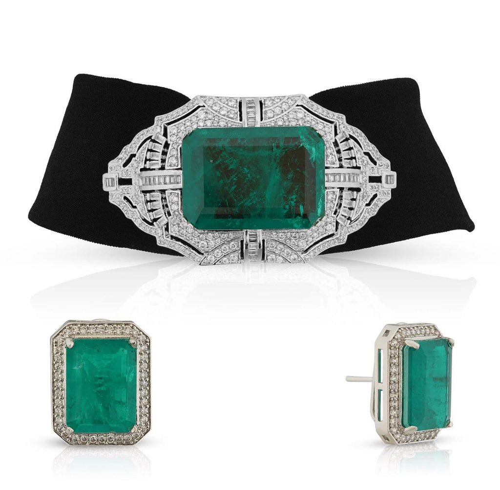 Emerald Noir Choker Set