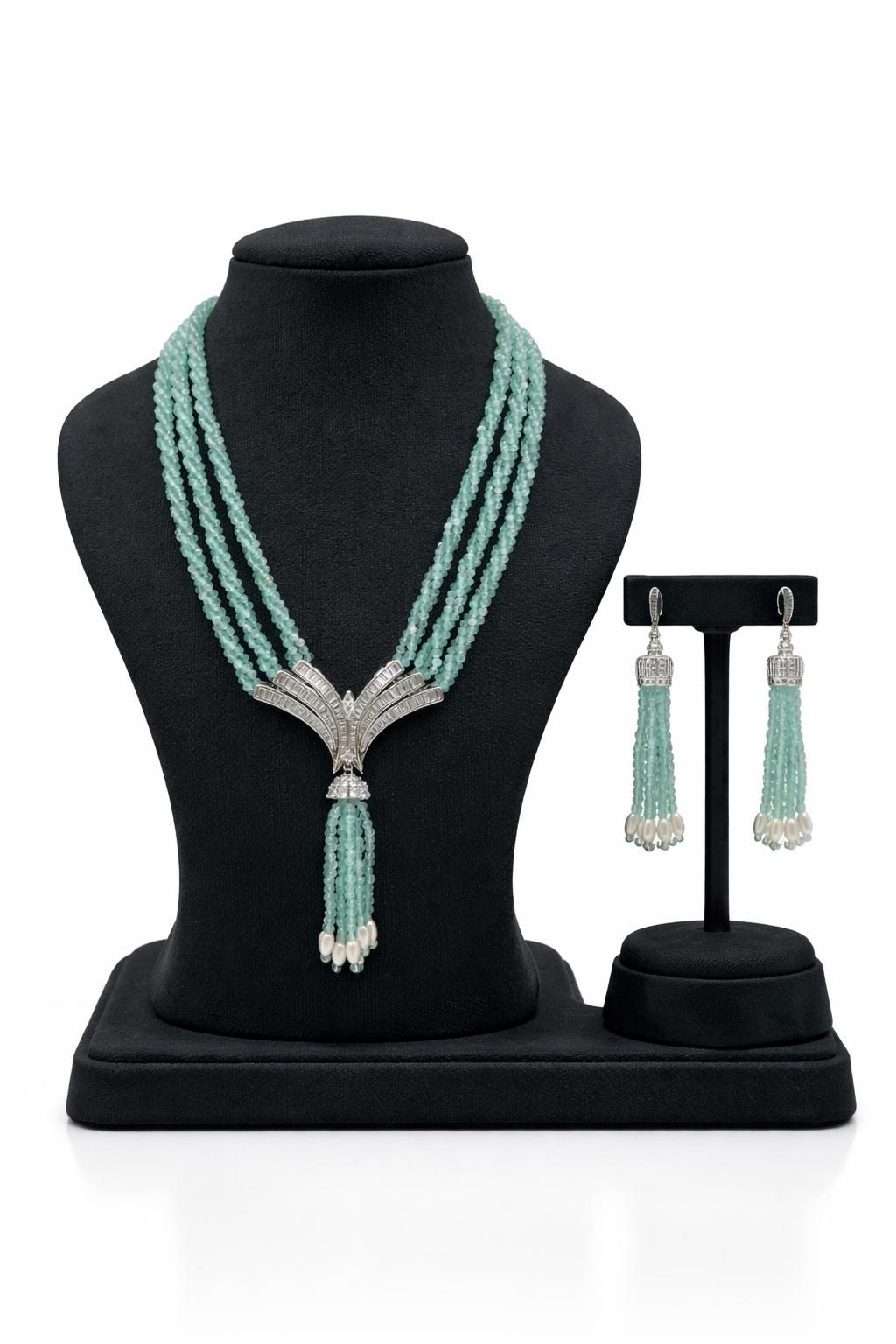 Baguette Aqua Celeste Tassel  Set