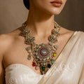 Royal Polki Medallion Necklace Set