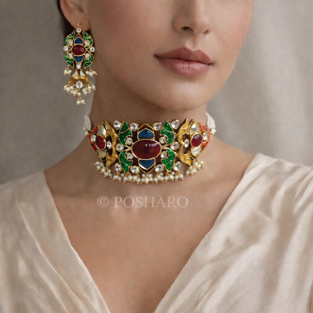 Zeenat Royale Jadau Choker Set