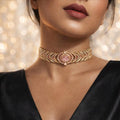 Rose Quartz Royale Choker Set