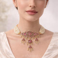 Rosette Kundan Polki Choker Set