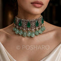 Victorian Mughal Emerald Choker Set