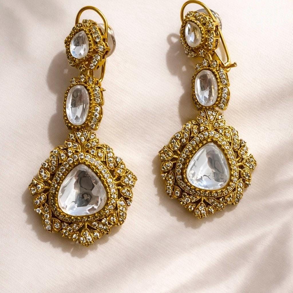 Emerald Jharoka Luxe Set