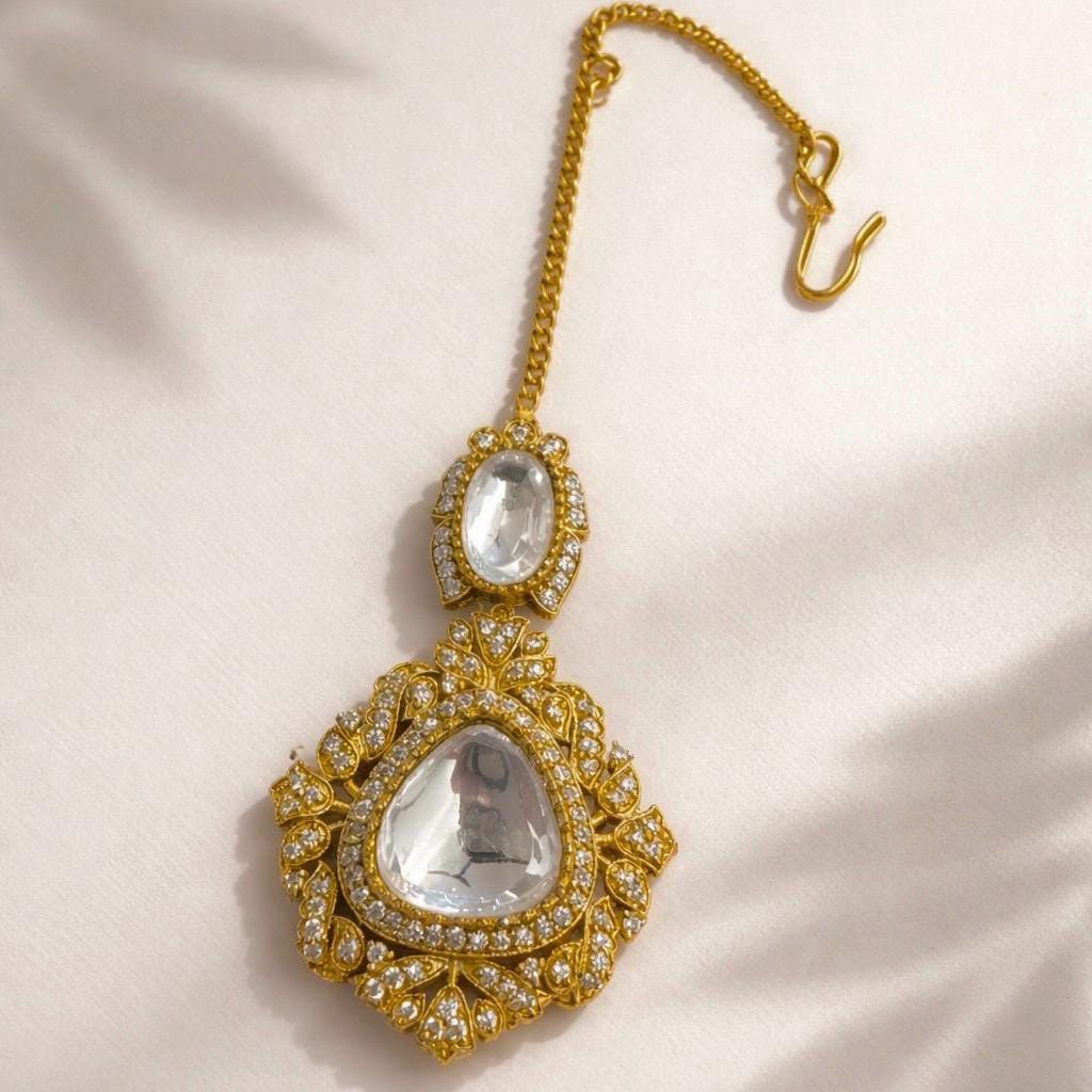 Emerald Jharoka Luxe Set