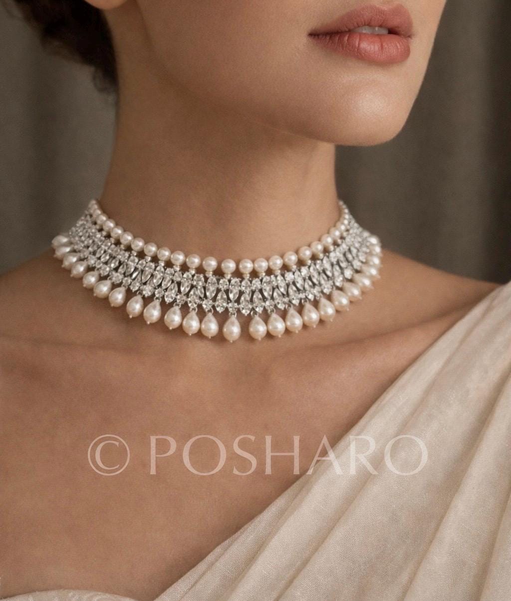 Luna Royale Pearl Choker Set
